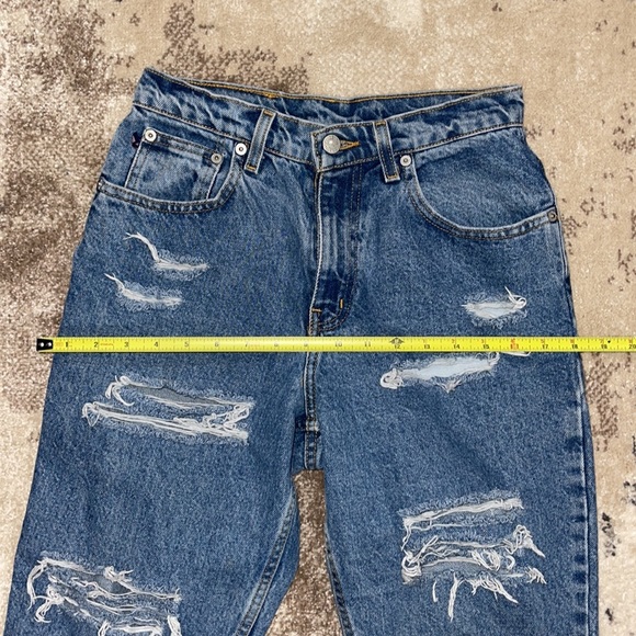 Vintage Ralph Lauren Destroyed High Rise Mom Jeans - Picture 3 of 6